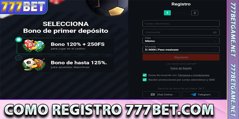 Registro 777bet.com Processo Simples para Criar sua Conta